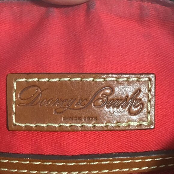 Dooney & Bourke Blue and White Striped Nylon Crossbody Bag - Picture 12 of 13